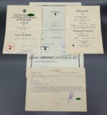 Urkunden des Feldwebels Bechtel 4./Inf Rgt.57 Siegen, 14 Jäger.Rgt.38