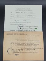 Urkunden des Wachtmeisters Brunkhorst, leichte Flakabteilung 76 (mot) – Bild 6