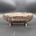 Silber Obstschale 7.Thüringisches Inf.Rgt.96 Freiherr Spiegel v.u. zu Peckelsheim später Uboot und SS-Oberführer
