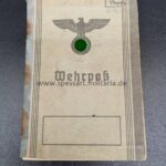 Wehrpass eines 8,8cm/10,5cm Flak Schützen aus Luckau, Flak Rgt.22 Brandenburg