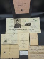 Urkunden Uffz.Becker 254. Infanterie Division