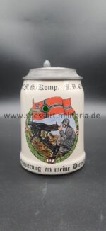 Bierkrug 17.(M.G.) Komp. I.R. 42 Hof