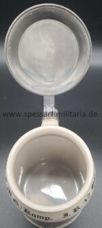 Bierkrug 17.(M.G.) Komp. I.R. 42 Hof – Bild 5