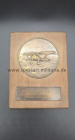 Erinnerungsplakette Fliegerhorst Uetersen