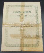 Urkunde eisernes Kreuz 2. Klasse 1914 2. Batt. Füßart. Batl 63 – Bild 2