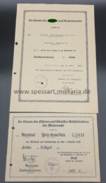 Dokumente /Urkunden Ritterkreuzträger Oberstleutnant Heinz - Eberhard Opitz – Bild 4