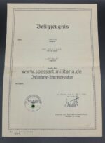 Dokumente/Urkunde Ritterkreuzträger Major Karl Heiland, Posthum, Inf Rgt.55 – Bild 5