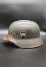 M35 Stahlhelm Q64 Doppel-Emblem – Bild 2