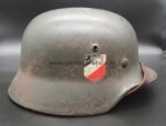 M35 Stahlhelm Q64 Doppel-Emblem – Bild 8