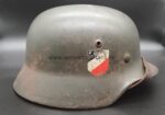 M35 Stahlhelm Q64 Doppel-Emblem – Bild 9