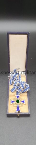 Ehrenkreuz der deutschen Mutter in Gold im Etui, Ochs & Bonn, Hanau