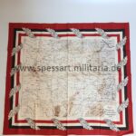 Halstuch Karte vom Deutsch-Französischen Kriegsschauplatz 1914