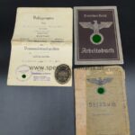 Soldbuch mit Urkunde aus Weiler / Pforzheim, 4.Gren.Rgt.585