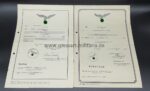 Urkunden mit Wehrpass aus Neustettin, Oberwachtmeister im 1.Flakregiment 61 8,8cm Flaksoldat – Bild 2