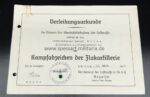 Urkunden mit Wehrpass aus Neustettin, Oberwachtmeister im 1.Flakregiment 61 8,8cm Flaksoldat – Bild 4