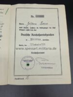 Urkunden mit Wehrpass aus Neustettin, Oberwachtmeister im 1.Flakregiment 61 8,8cm Flaksoldat – Bild 6
