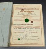 Urkunden mit Wehrpass aus Neustettin, Oberwachtmeister im 1.Flakregiment 61 8,8cm Flaksoldat – Bild 7