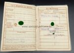 Urkunden mit Wehrpass aus Neustettin, Oberwachtmeister im 1.Flakregiment 61 8,8cm Flaksoldat – Bild 9