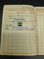 Urkunden mit Wehrpass aus Neustettin, Oberwachtmeister im 1.Flakregiment 61 8,8cm Flaksoldat – Bild 13