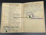 Urkunden mit Wehrpass aus Neustettin, Oberwachtmeister im 1.Flakregiment 61 8,8cm Flaksoldat – Bild 20