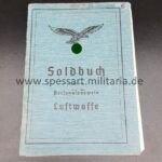Luftwaffe Soldbuch schw.Flak.Ers.Abt.33 Weimar