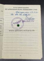 Luftwaffe Soldbuch schw.Flak.Ers.Abt.33 Weimar – Bild 5