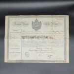 Abschiedsurkunde Königlich Bayerisches 6. Chevaulegers-Regiment „Prinz Albrecht von Preußen“