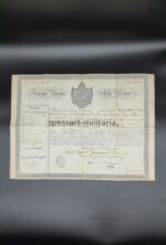 Abschiedsurkunde Königlich Bayerisches 6. Chevaulegers-Regiment „Prinz Albrecht von Preußen“