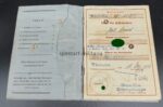 Wehrmacht Heer, Wehrpass & Urkunden (Wiederholungsspange) des Sanitätsunteroffiziers Paul Beimel aus Langen-Brück, Liegnitz (Schlesien), 1.Krankenkraftwagen Zug 263 (263. Infanterie Division) Frankreich, Westfront – Bild 11