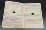 Wehrmacht Heer, Wehrpass & Urkunden (Wiederholungsspange) des Sanitätsunteroffiziers Paul Beimel aus Langen-Brück, Liegnitz (Schlesien), 1.Krankenkraftwagen Zug 263 (263. Infanterie Division) Frankreich, Westfront – Bild 13