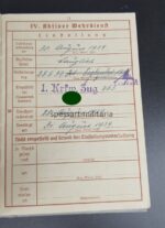Wehrmacht Heer, Wehrpass & Urkunden (Wiederholungsspange) des Sanitätsunteroffiziers Paul Beimel aus Langen-Brück, Liegnitz (Schlesien), 1.Krankenkraftwagen Zug 263 (263. Infanterie Division) Frankreich, Westfront – Bild 14