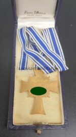 Ehrenkreuz der deutschen Mutter in Gold im Etui, Franz Scheurle, Gemünd – Bild 3