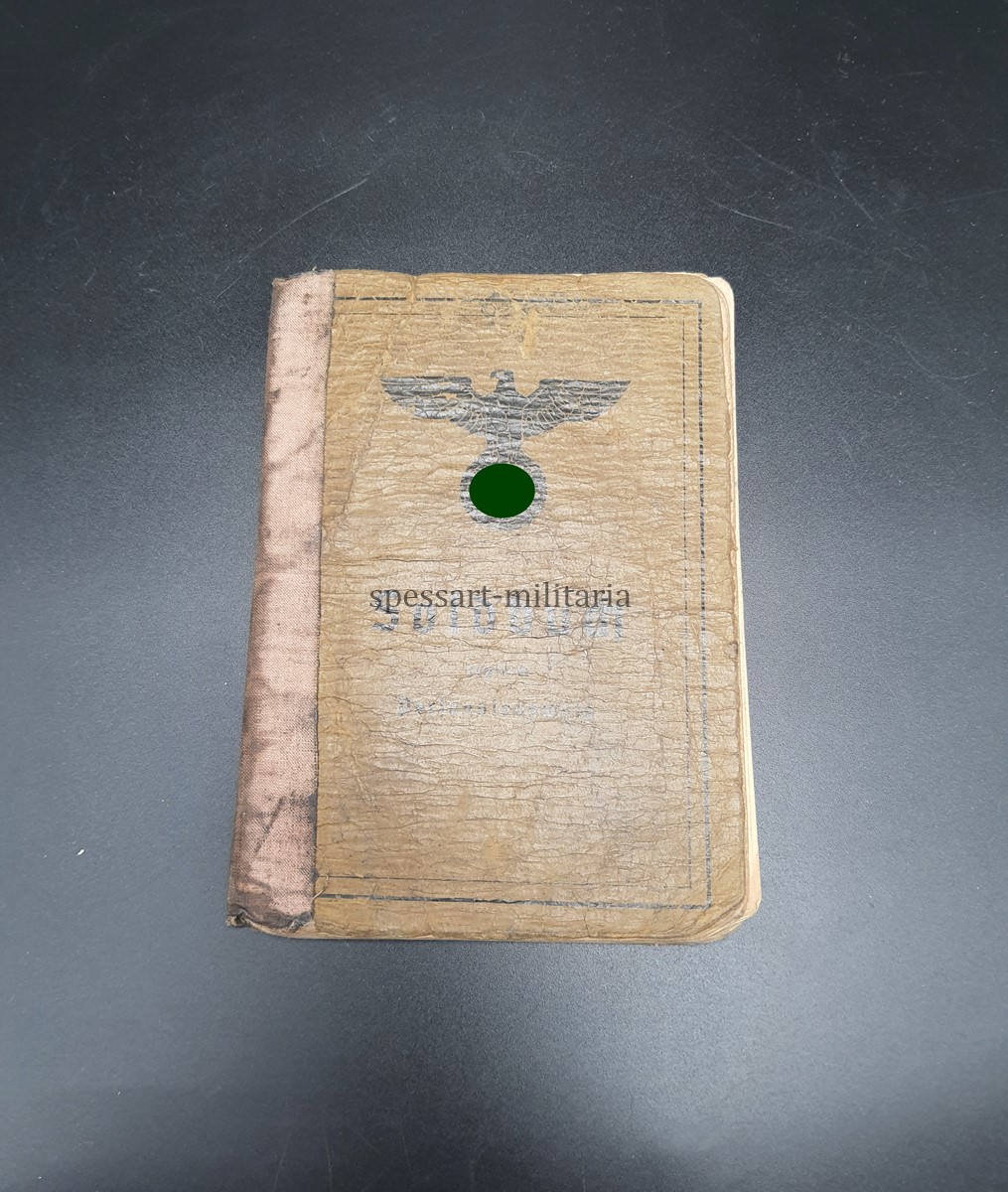 Wehrmacht Heer, Soldbuch des Stabsgefreiten Albert Giefer aus Gelsenkirchen, Panzer-Artillerie-Regiment 128, (23. Panzer-Division) Ostfront