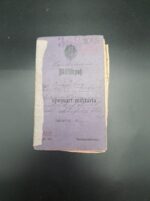 1.Weltkrieg, Militärpass des Gefreiten Adam Bergmann aus Hausen (Offenbach am Main) Stellungskämpfe Verdun, Argonnen, Champagne