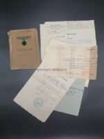 Wehrmacht Heer, Soldbuch des Unteroffiziers Rolf Schmidt aus Neumark (Sachsen), Panzer Grenadier Regiment 112, (20. Panzer-Division) Ostfront
