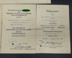 Urkunden Uffz. Gliesche 1./Heer. s. Art. Abt 615, EK1 in Kurland – Bild 2