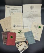 Dokumente des Obergefreitem Pommert 2./s.-Flakabteilung 191 (v)
