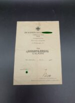 Urkunde Eisernes Kreuz 2. Klasse 1939 3.Gren.Rgt, (3.Gebirgsdivision) Januar 1945
