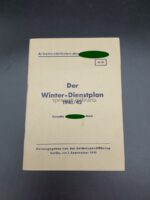 Der Winterdienstplan 1941/42