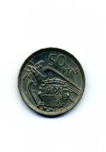 Spanien 50 Pesetas 1957 Franco Münze
