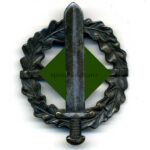 SA-Wehrabzeichen in Bronze (Sportabzeichen), Hst. „W. Redo Saarlautern“
