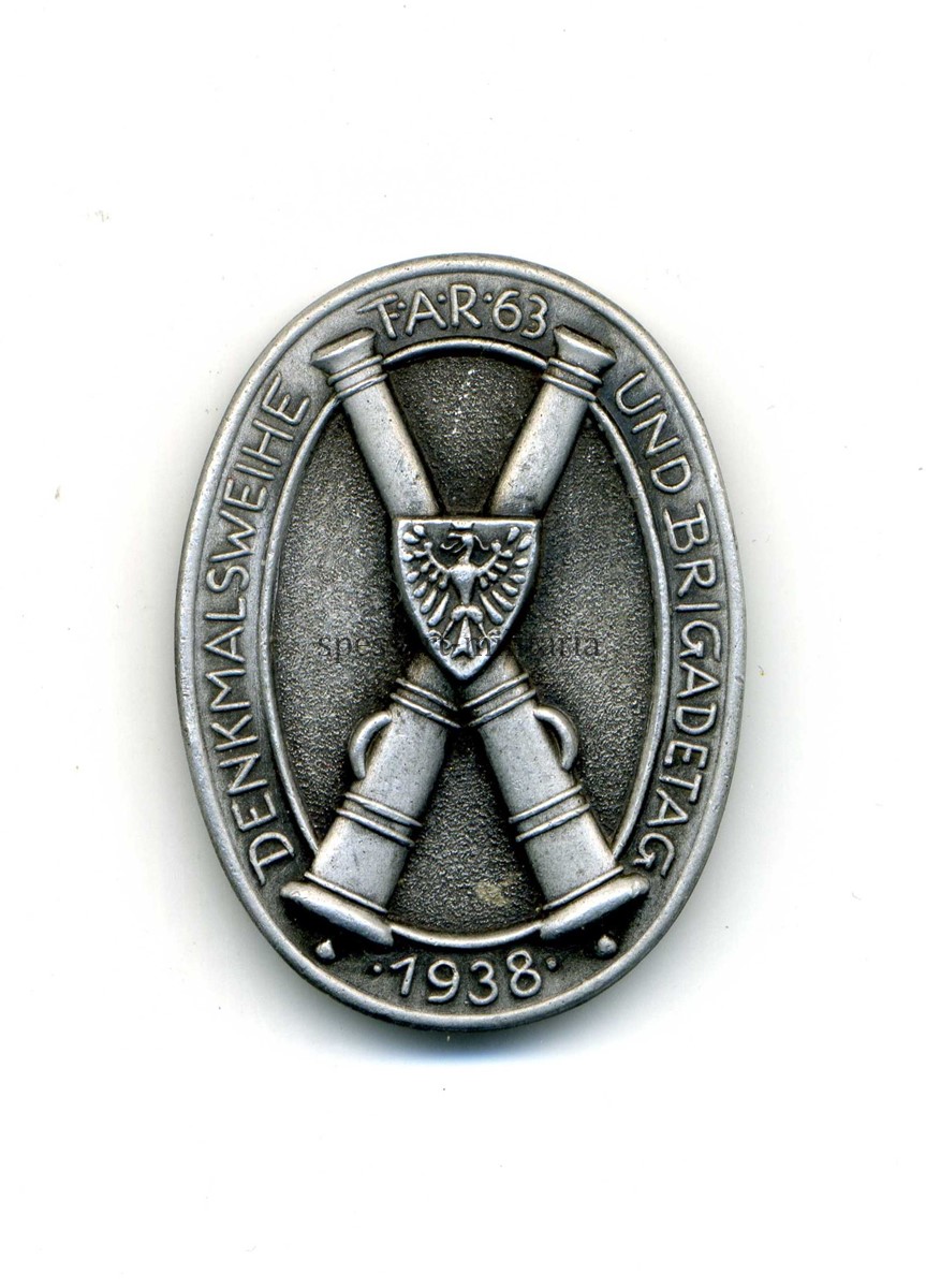 Hessen Abzeichen zur Denkmalsweihe in Frankfurt 1938 (2. Nassauischen Feldartillerie-Regiment Nr. 63)