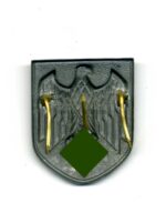 Wehrmacht Heer Afrikakorps Adlerschild für den Tropenhelm – Bild 2