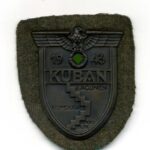 Kubanschild auf Heeresstoff