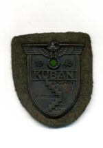 Kubanschild auf Heeresstoff