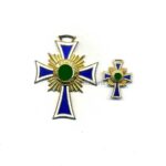 Ehrenkreuz der Deutschen Mutter in Gold (Mutterkreuz) mit Miniatur