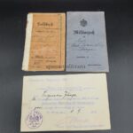 Pässe und Urkunde Sondershausen, Schwarzburg Verdienstmedialle, Inf. Rgt 369