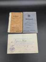 Pässe und Urkunde Sondershausen, Schwarzburg Verdienstmedialle, Inf. Rgt 369