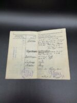 Pässe und Urkunde Sondershausen, Schwarzburg Verdienstmedialle, Inf. Rgt 369 – Bild 12