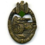 Panzerkampfabzeichen in Bronze Hersteller „Karl Wurster, Markneukirchen“ selten